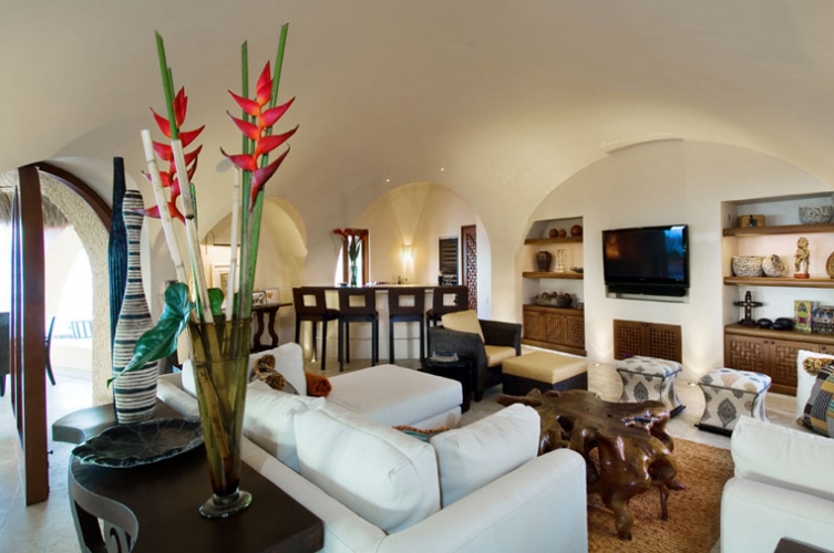 Layered, elegant interior in Punta Mita, Mexico